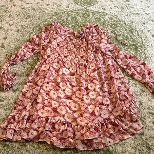 Free People red floral dress